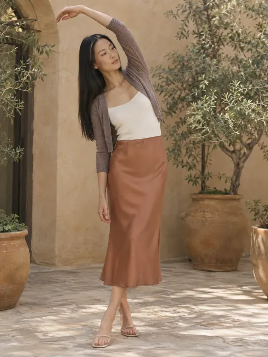 Cambré Bias-Cut Slip Skirt