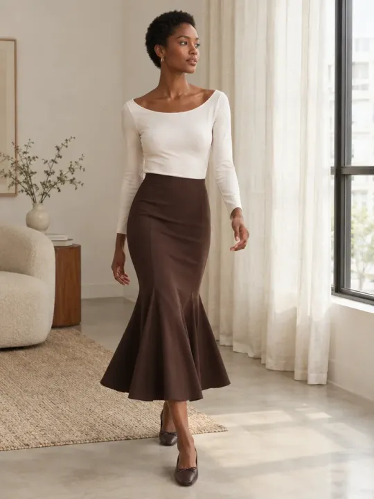 Échappé Godet Panel Skirt
