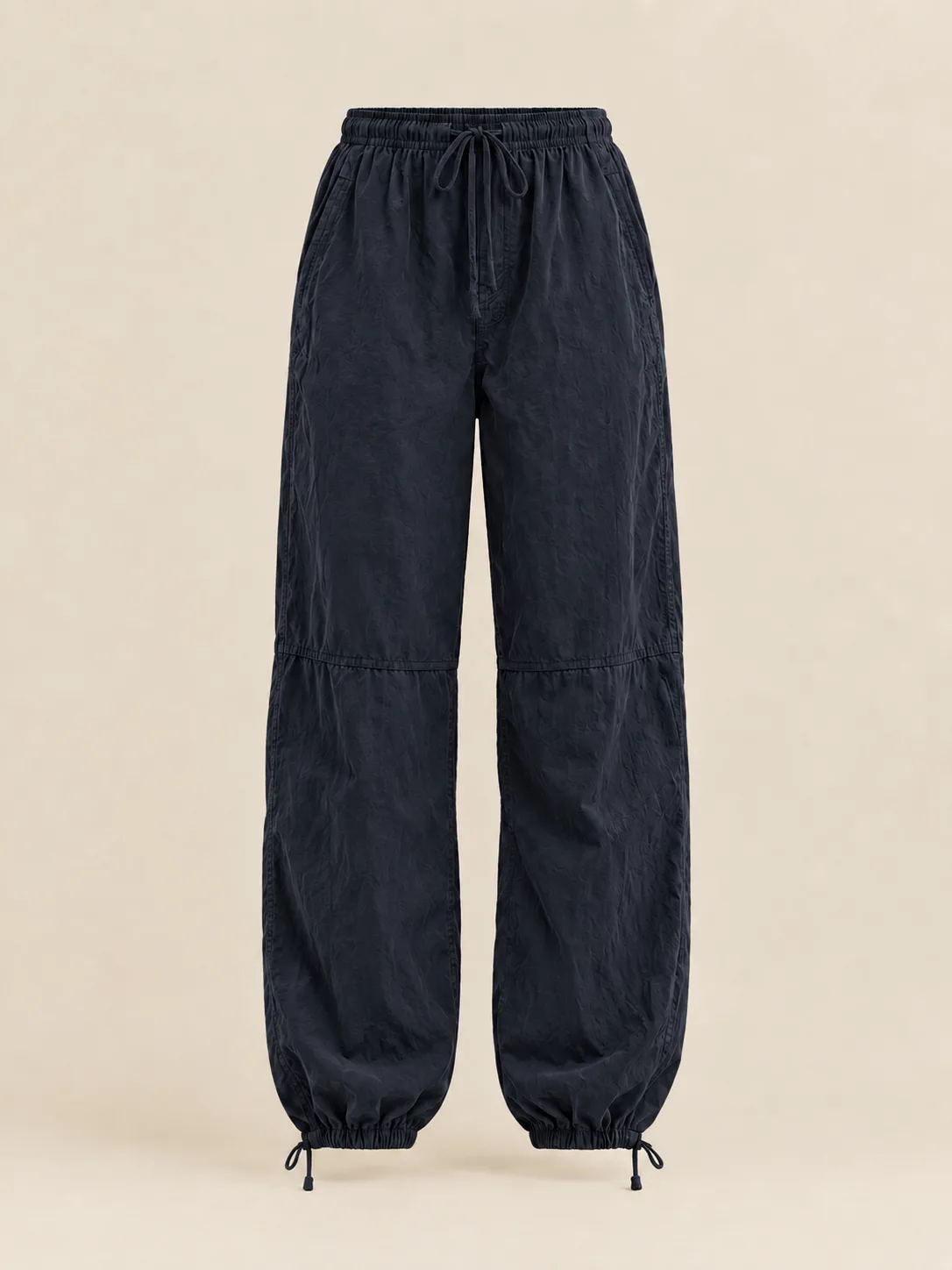 Parachute Drawstring Pant in Ink — front view